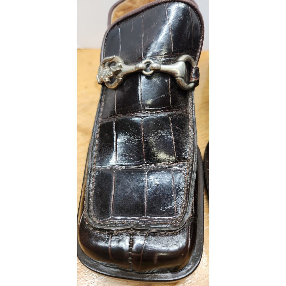 Rare Vtg Women MAURI for DONNA Alligator Loafers from ITALY - Size 9B EUC - Picture 10 of 11